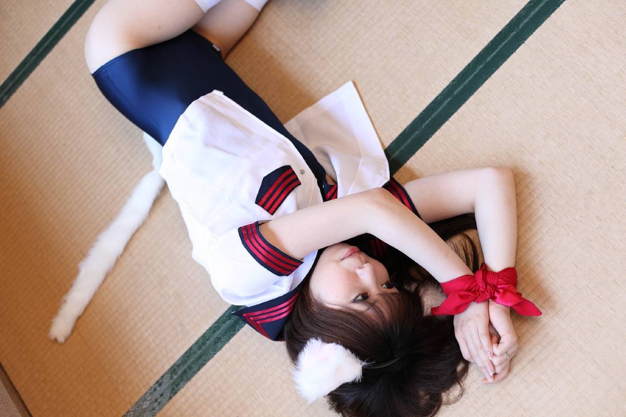 [Cosplay] 2013.04.05 Neko  School Girl - 2 Cosplayers